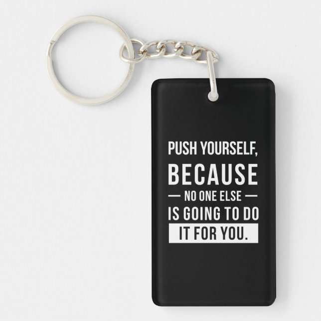 Porte-clefs Birthday Gift Push Yourself (Devant)