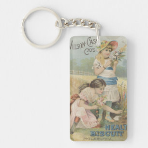 Porte-clefs Biscuits de santé Fleurs de cueillette Ephemera Ke