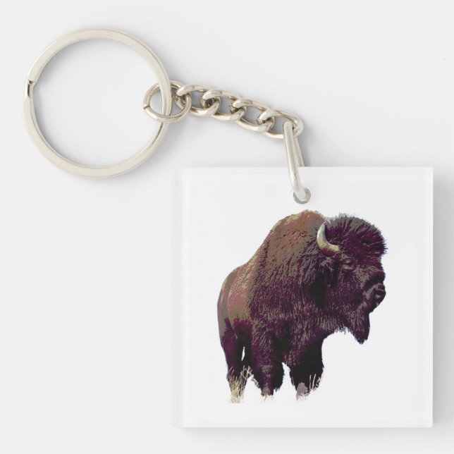 Porte-clefs Bison Buffle  (Devant)