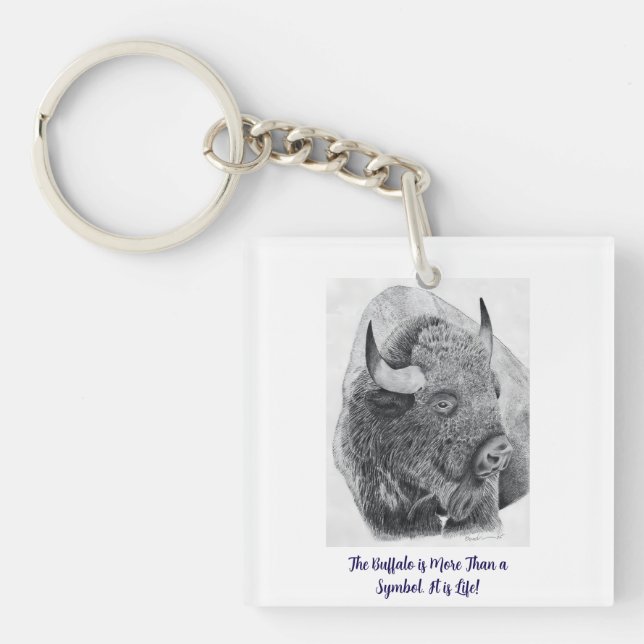 Porte-clefs Bison d'Amérique (Devant)