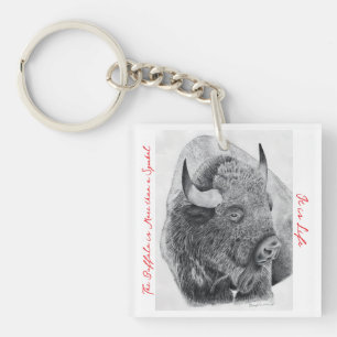 Porte-clefs Bison d'Amérique