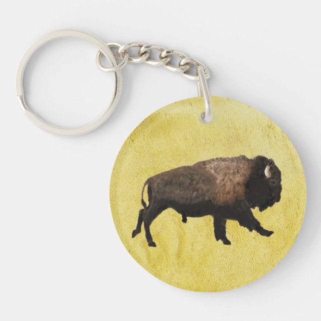 Porte-clefs Bisons Galopants (Devant)