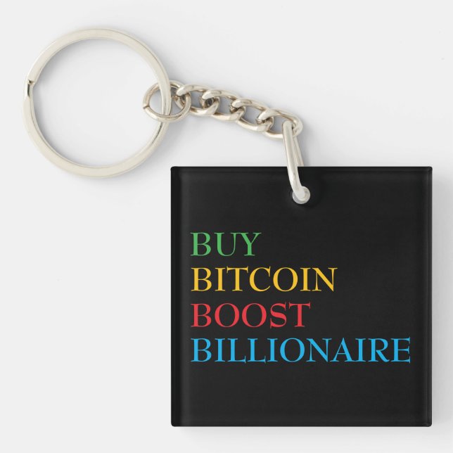 Porte-clefs Bitcoin crypto (Devant)