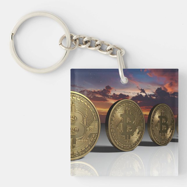 Porte-clefs Bitcoins (Devant)