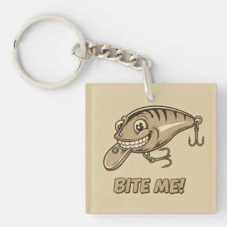 Porte-clefs Bite-Moi ! Porte - clé acrylique de leurres de pêc