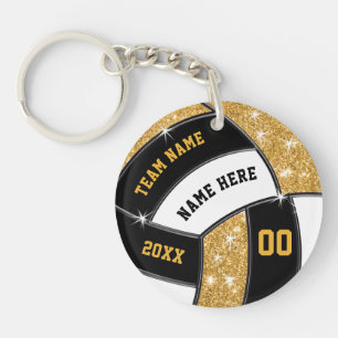 Porte-clefs Black and Gold, Porte - clés de volley-ball perso