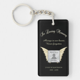Porte-clefs Black and Silver Memorial Angel Ailes Ajouter une 