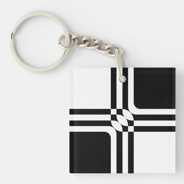 Porte-clefs Black and white fantasy (Devant)