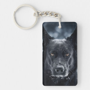Porte-clefs Black German Shepherd