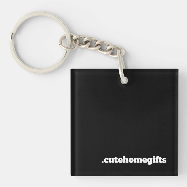 Porte-clefs Black Minimal Entreprise moderne (Devant)