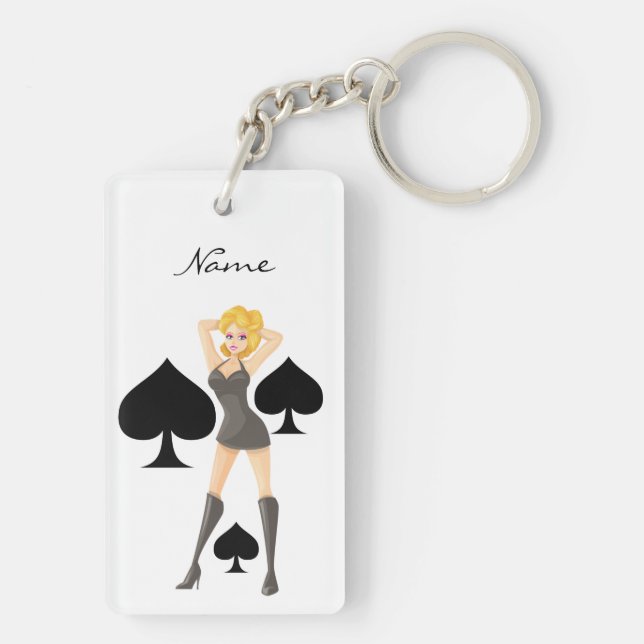 Porte-clefs Black Spades Blonde Queen Thunder_Cove (Dos)