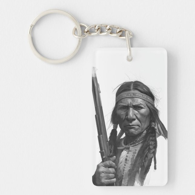 Porte-clefs Black & White Geronimo (Devant)