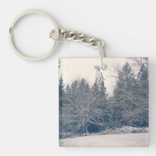 Porte-clefs Blanc hiver