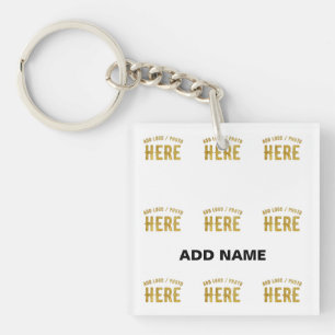 PORTE-CLEFS BLANC PERSONNALISABLE MODERNE DE MARQUE VÉRIFIÉ ST