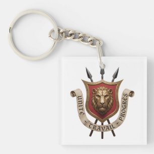 Porte-clefs Blason du Burundi armoiries du pays drapeau symbol