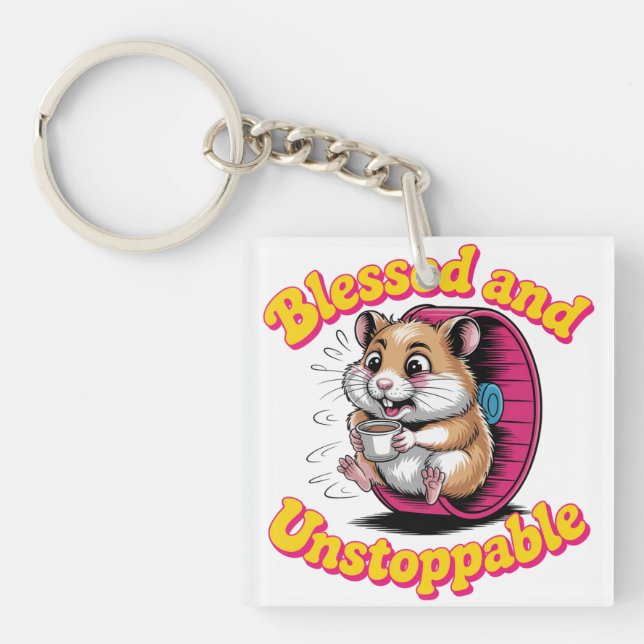 Porte-clefs Blessed And Unstoppable (Devant)