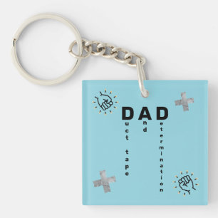 Porte-clefs Bleu Amusant "D.A.D. = Bande Et Détermination De L