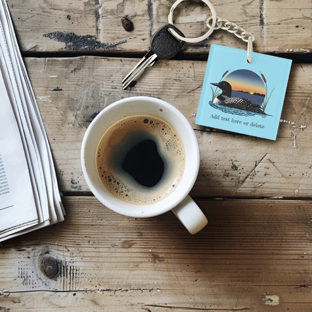 Porte-clefs Bleu couché de soleil (Créateur téléchargé)