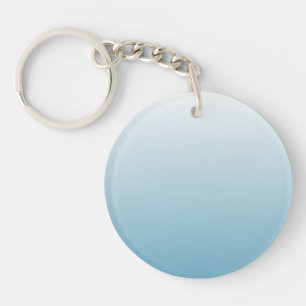 Porte-clefs Bleu d'ange à deux tons