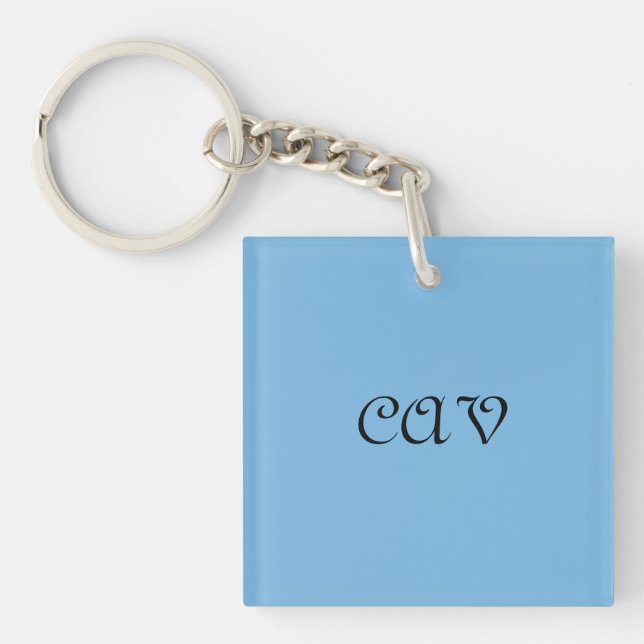 Porte-clefs Bleu de Cornflower (Devant)
