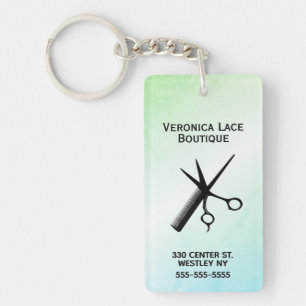 Porte-clefs Bleu Design Beauticien