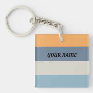 Porte-clefs Bleu et orange triés