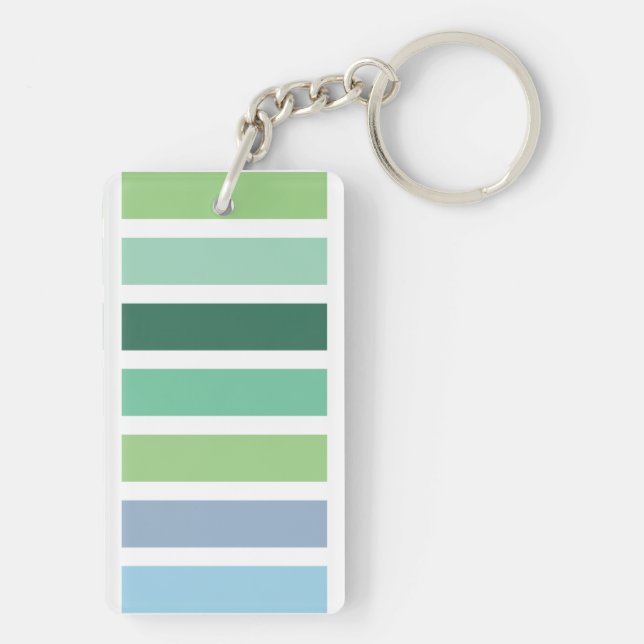 Porte-clefs Bleu et vert (Dos)