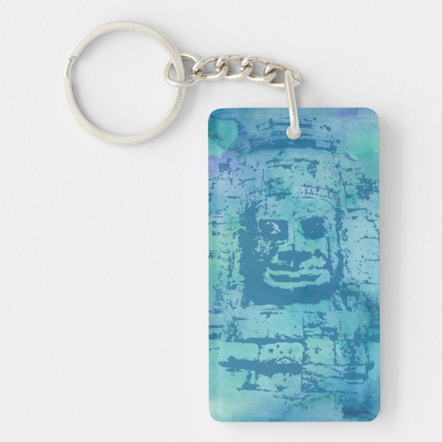 Porte-clefs Bleu face Bayon (Devant)