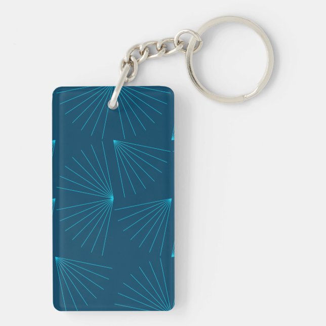 Porte-clefs Bleu, moderne, simple concept de célébration de la (Dos)