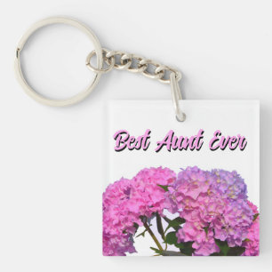 Porte-clefs Bleu rose Hydrangeas rose fleurs pourpres meilleur