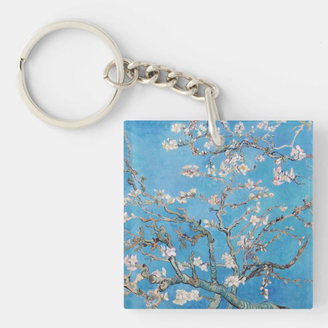 Porte-clefs Bleu Vincent van Gogh Art Peinture (Devant)