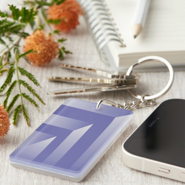 Porte-clefs Bleu violet (Devant droit)