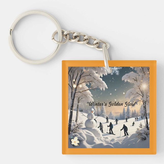 Porte-clefs "Bliss couverts de neige" (Devant)