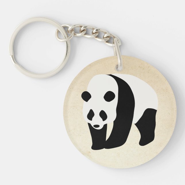Porte-clefs Bloc couleur Panda (Devant)