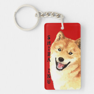 Porte-clefs Bloc de couleur de Shiba Inu