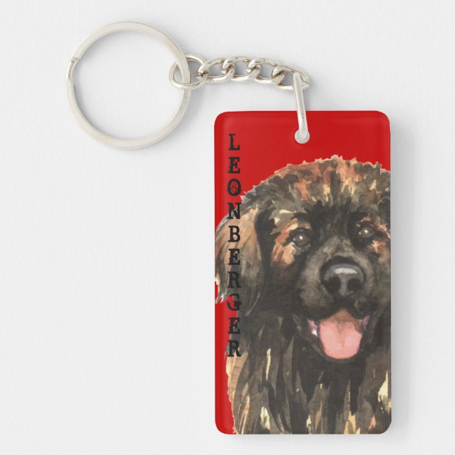 Porte-clefs Bloc de couleur Leonberger (Devant)