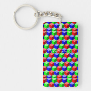 Porte-clefs Blocs de construction colorés Thunder_Cove 3D