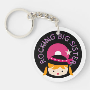 Porte-clefs Blond Rocking Big Sister