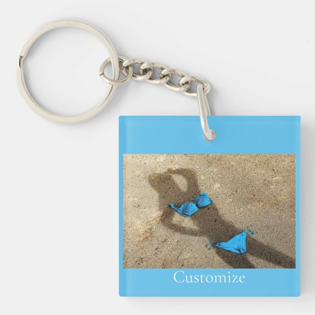 Porte-clefs Blue Bikini Beach Sand Thunder_Cove (Devant)