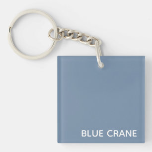 Porte-clefs Blue Crane bleu color
