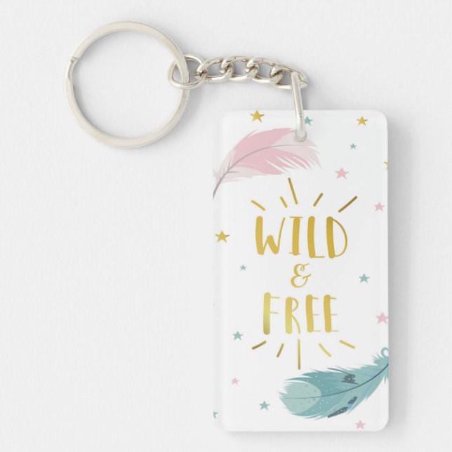 Porte-clefs Bohème sauvage et libre (Devant)
