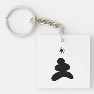 Porte-clefs Boho abstract Stone and Sun