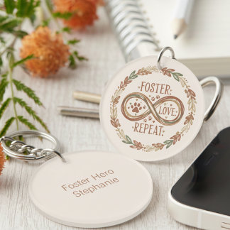 Porte-clefs Boho Foster Hero – Cadeau de secours pour les anim