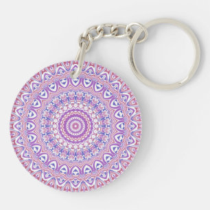 Porte-clefs Boho Hippie Funky Groovy Bohémien Kaléidoscope