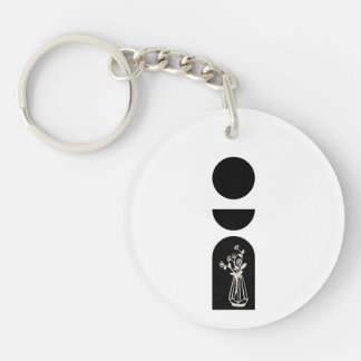 Porte-clefs Boho Sun Moon Flower Pot boho bohemian