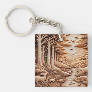 Porte-clefs Bois