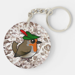 Porte-clefs Bois Robin Européen Birdorable