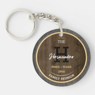 Porte-clefs Bois rustique Réunion de famille Rassemblez-vous N