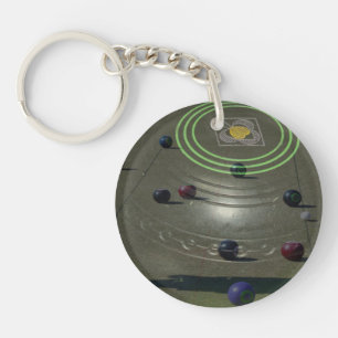 Porte-clefs Bol De Pelouse Avec Image Comp En Haut,