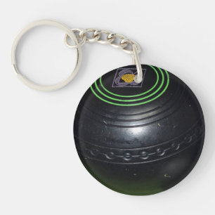 Porte-clefs Bol de pelouse noire,